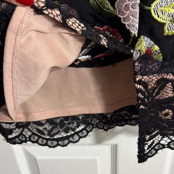 JAX Black Label Floral Embroidered Black Dress - Picture 10 of 14